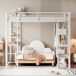 Cama alta para niños 145x204 Cama alta para niños 145x204 Blanco