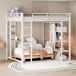 Cama alta para niños 145x204 Cama alta para niños 145x204 Blanco