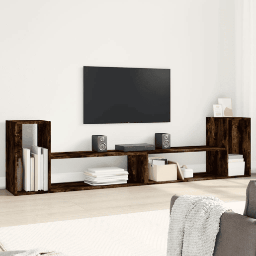 Móveis TV - Armários de TV 2 pcs 100x30x50 cm derivados madeira carvalho fumado