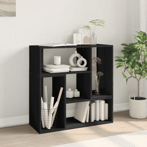 móveis de TV - Armários TV 2 pcs 75x30x50 cm derivados de madeira preto
