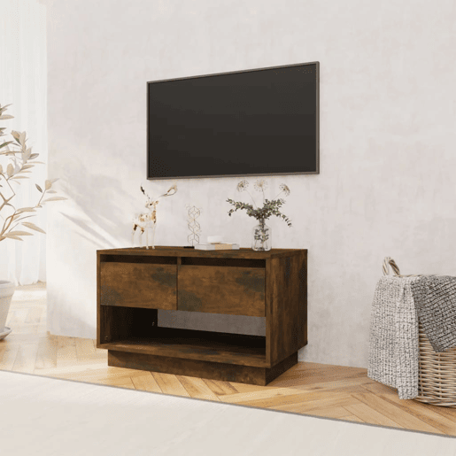 Móvel p TV, Armário de TV 70x41x44 cm derivados de madeira carvalho fumado