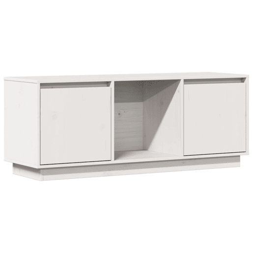 Móvel de TV - Modulo de TV - Armário de TV 110,5x35x44 cm madeira de pinho maciça branco