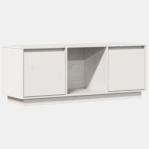 Móvel de TV - Modulo de TV - Armário de TV 110,5x35x44 cm madeira de pinho maciça branco