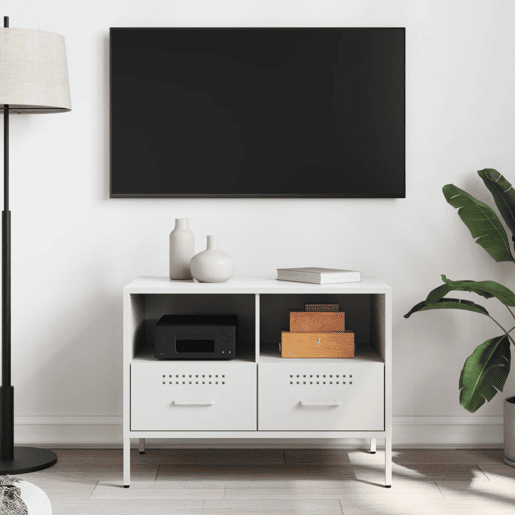 Móvel de TV - Modulo de TV - Armário de TV 68x39x50,5 cm aço branco
