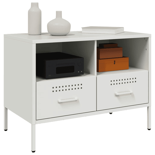Móvel de TV - Modulo de TV - Armário de TV 68x39x50,5 cm aço branco