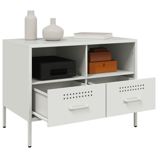 Móvel de TV - Modulo de TV - Armário de TV 68x39x50,5 cm aço branco