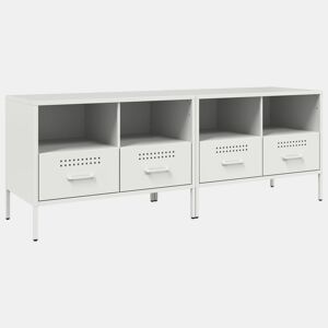 móveis de TV - Armários TV 2 pcs 68x39x50,5 cm aço branco