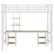 Cama alta para niños 95x204 Cama alta para niños 95x204 Blanco