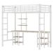 Cama alta para niños 95x204 Cama alta para niños 95x204 Blanco