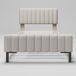 Cama individual Cama individual Gris Claro