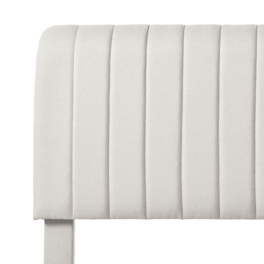 Cama de adulto estofada em tecido de linho - 90x200 cm - com cabeceira regulável e estrado de ripas - Cinzento claro