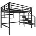 Cama alta para niños 145x225 Cama alta para niños 145x225 Negro