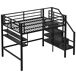Cama alta para niños 145x225 Cama alta para niños 145x225 Negro