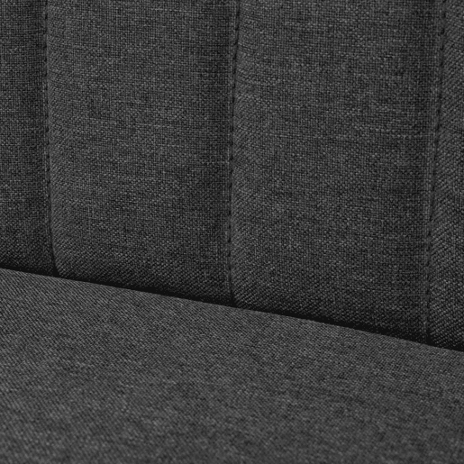 Sofá tecido - Sofá fixo 117x55,5x77 cinzento-escuro Sofá tecido - Sofá fixo 117x55,5x77 cinzento-escuro