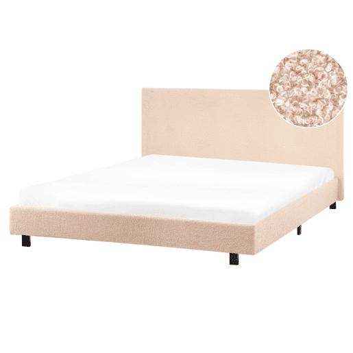 Beliani Cama Bouclé ALBI