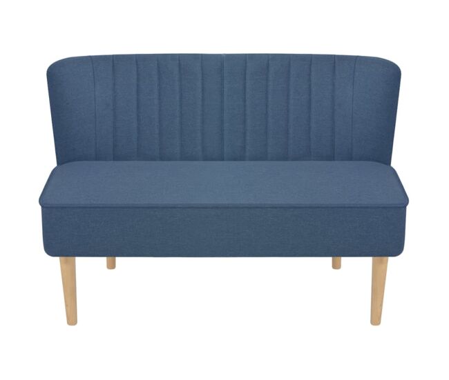 Sofá - sofá de salón de tela azul 117x55,5x77 cm