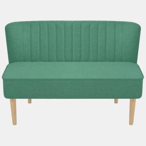 Sofá de tecido - Sofá fixo 117x55,5x77 cm verde