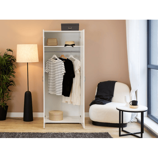 Roupeiro AMBIHOME CASE - Branco, C74xP52xA179cm