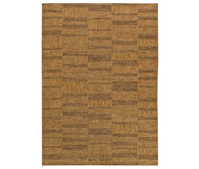 Alfombra de interior/exterior efecto yute color natural guinea , 160x230 cm - atticgo