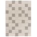 Alfombra diseño damero con relieve VERONA - ATTICGO 160x230 Alfombra diseño damero con relieve VERONA - ATTICGO 160x230 Crema
