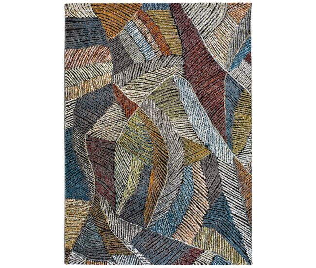 Alfombra abstracta multicolor koby, 120x170 cm - atticgo