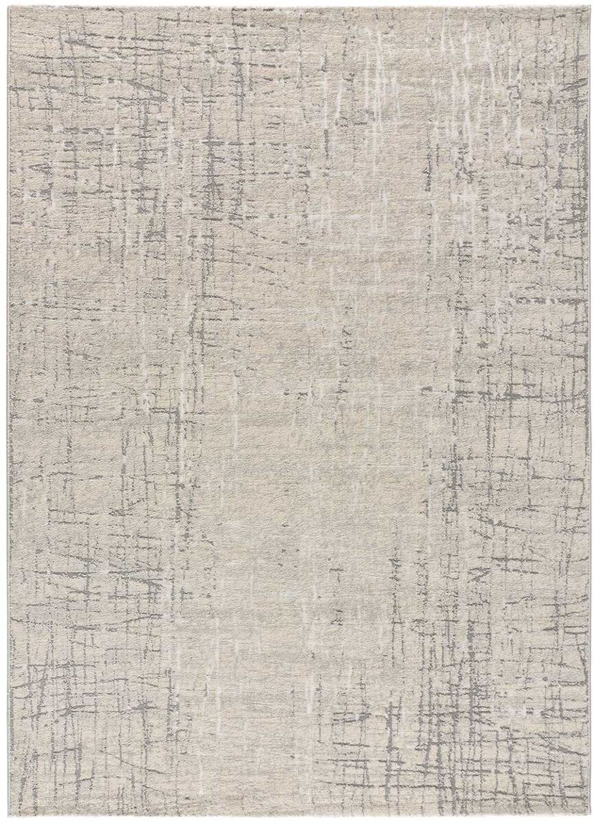 Alfombra abstracta en plata sensation, 133x190 cm - atticgo