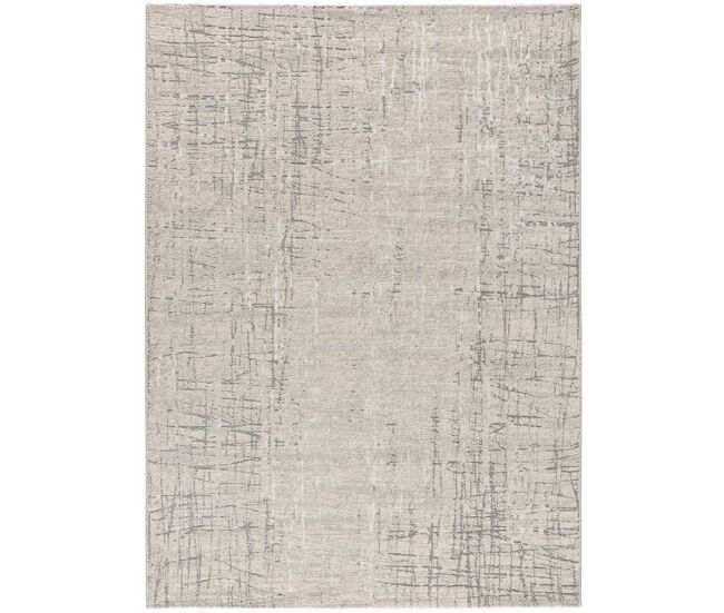 Alfombra abstracta en plata sensation, 133x190 cm - atticgo