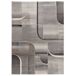 Alfombra abstracta con trazos geométricos MEDEL - ATTICGO 160x230 Alfombra abstracta con trazos geométricos MEDEL - ATTICGO 160x230 Gris