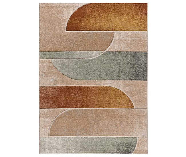 Alfombra abstracta multicolor sora, 140x200 cm - atticgo