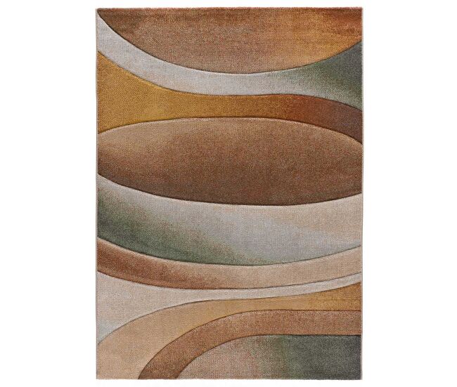 Alfombra abstracta multicolor sora, 80x150 cm - atticgo
