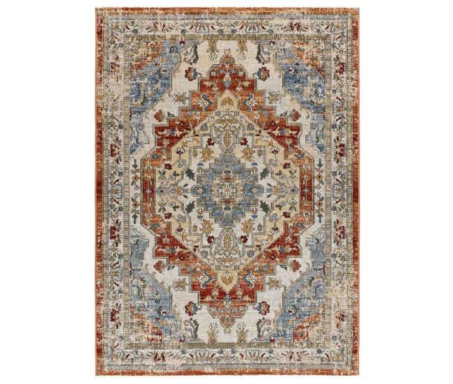 Alfombra de exterior/interior estilo vintage en caldera luna , 120x170 cm - atticgo