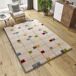Alfombra shaggy geométrica BREMEN - ATTICGO 160x230 Alfombra shaggy geométrica BREMEN - ATTICGO 160x230 Blanco