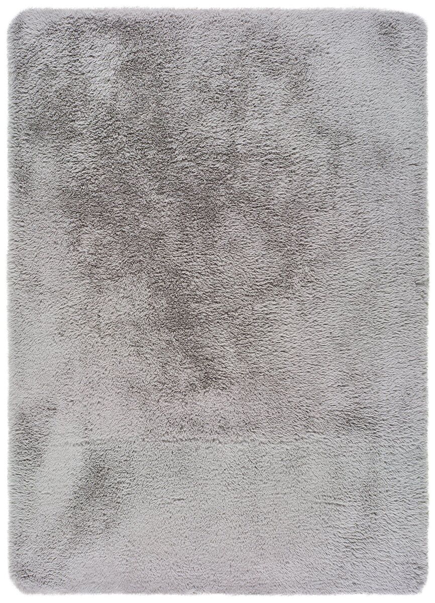 Alfombra lavable de pelo alto ALPACA - ATTICGO 60x100 Plateado