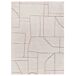 Alfombra diseño étnico en relieve DIENA - ATTICGO 120x170 Alfombra diseño étnico en relieve DIENA - ATTICGO 120x170 Blanco