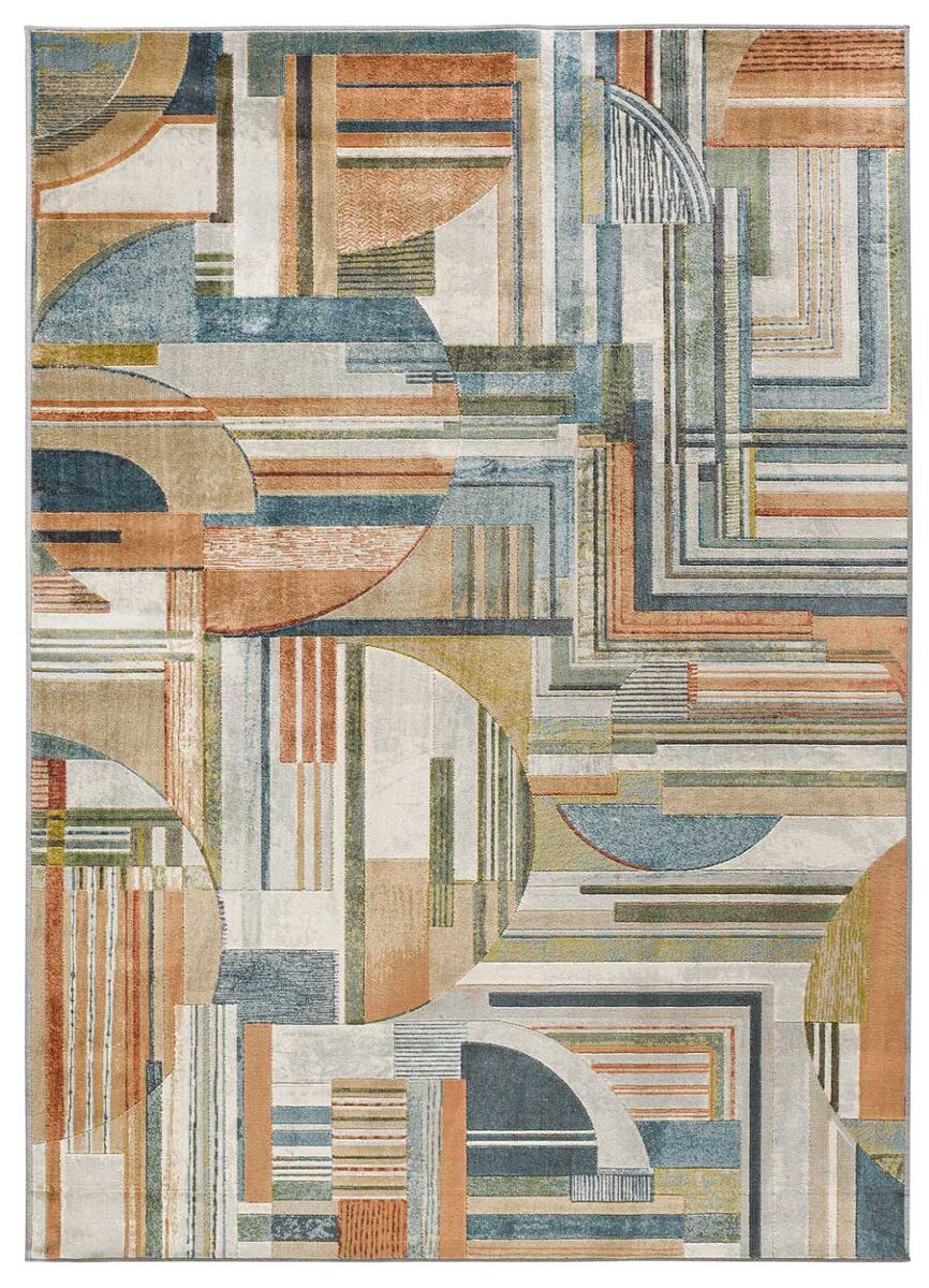 Alfombra abstracta de viscosa BLEIK - ATTICGO 160x230