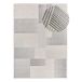 Alfombra geométrica con relieve BARESA - ATTICGO 133x190 Alfombra geométrica con relieve BARESA - ATTICGO 133x190 Gris