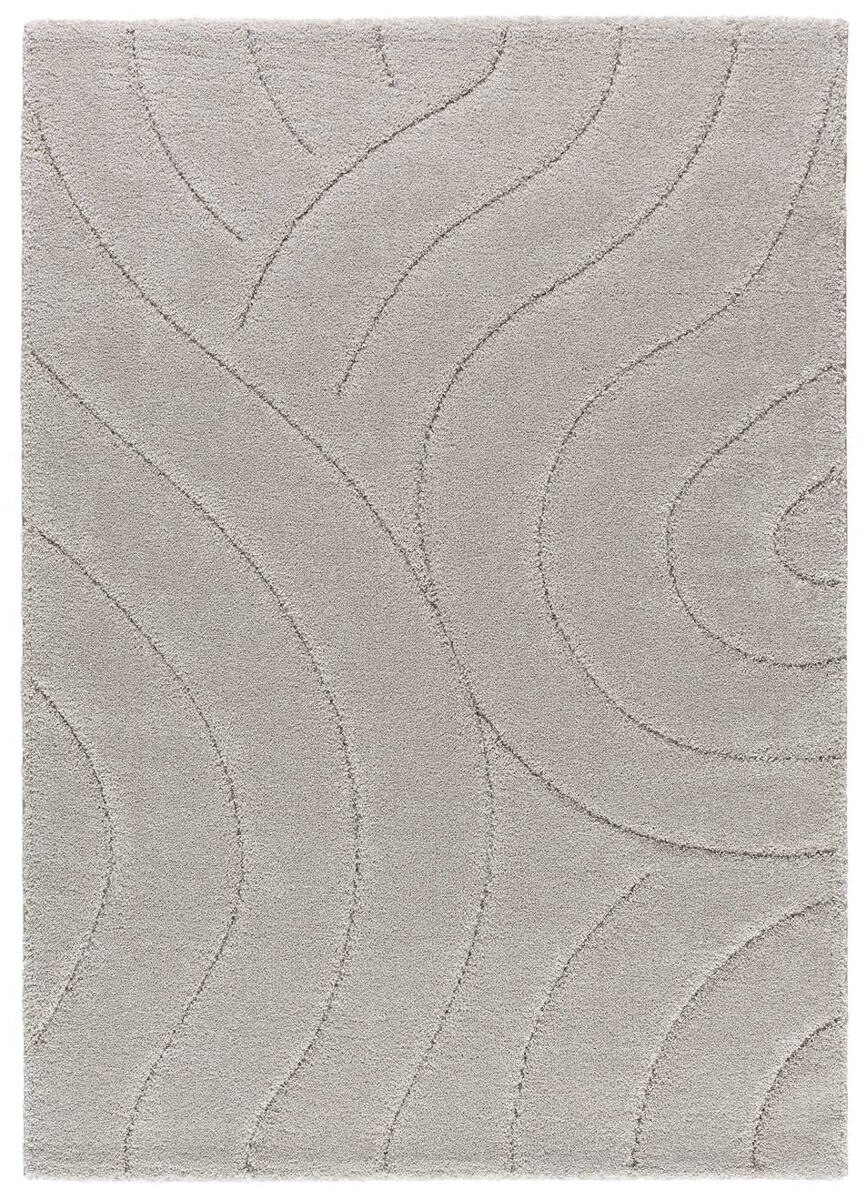 Alfombra de estilo escandinavo MOLIER - ATTICGO 133x190 Plateado