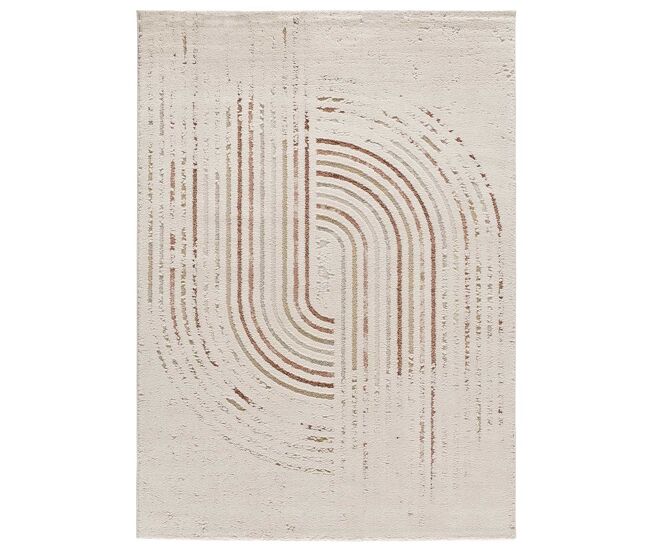 Alfombra de estilo escandinavo multicolor candela, 160x230 cm - atticgo