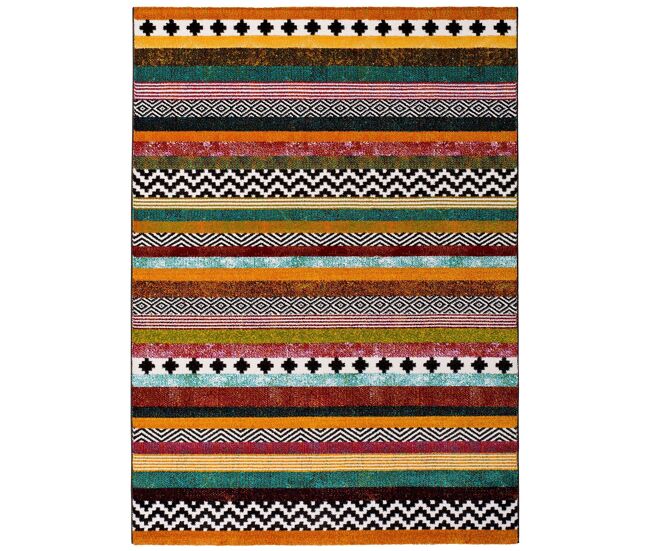 Alfombra de estilo étnico multicolor moar, 80x150 cm - atticgo