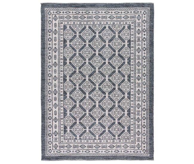 Alfombra étnica kilim en azul chandia, 120x170 cm - atticgo