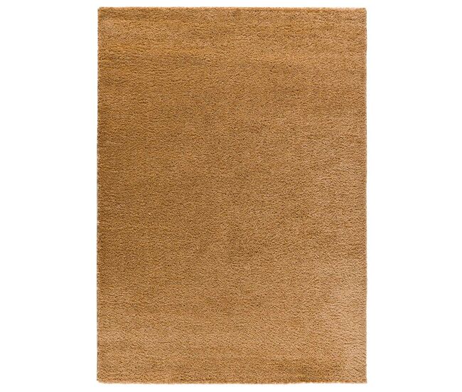 Alfombra lisa de pelo alto en camel atlas, 120x180 cm - atticgo