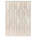 Alfombra geométrica con relieve FLORA - ATTICGO 160x230 Alfombra geométrica con relieve FLORA - ATTICGO 160x230 Blanco/ Beige