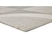 Alfombra geométrica con relieve FLORA - ATTICGO 80x150 Alfombra geométrica con relieve FLORA - ATTICGO 80x150 Blanco/ Plateado