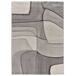 Alfombra abstracta con trazos geométricos MEDEL - ATTICGO 140x200 Alfombra abstracta con trazos geométricos MEDEL - ATTICGO 140x200 Gris