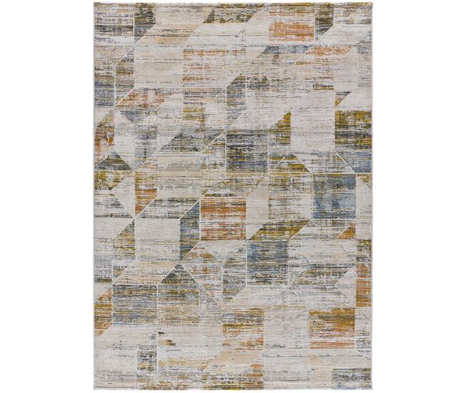 Alfombra abstracta multicolor kilis, 192x290 cm - atticgo
