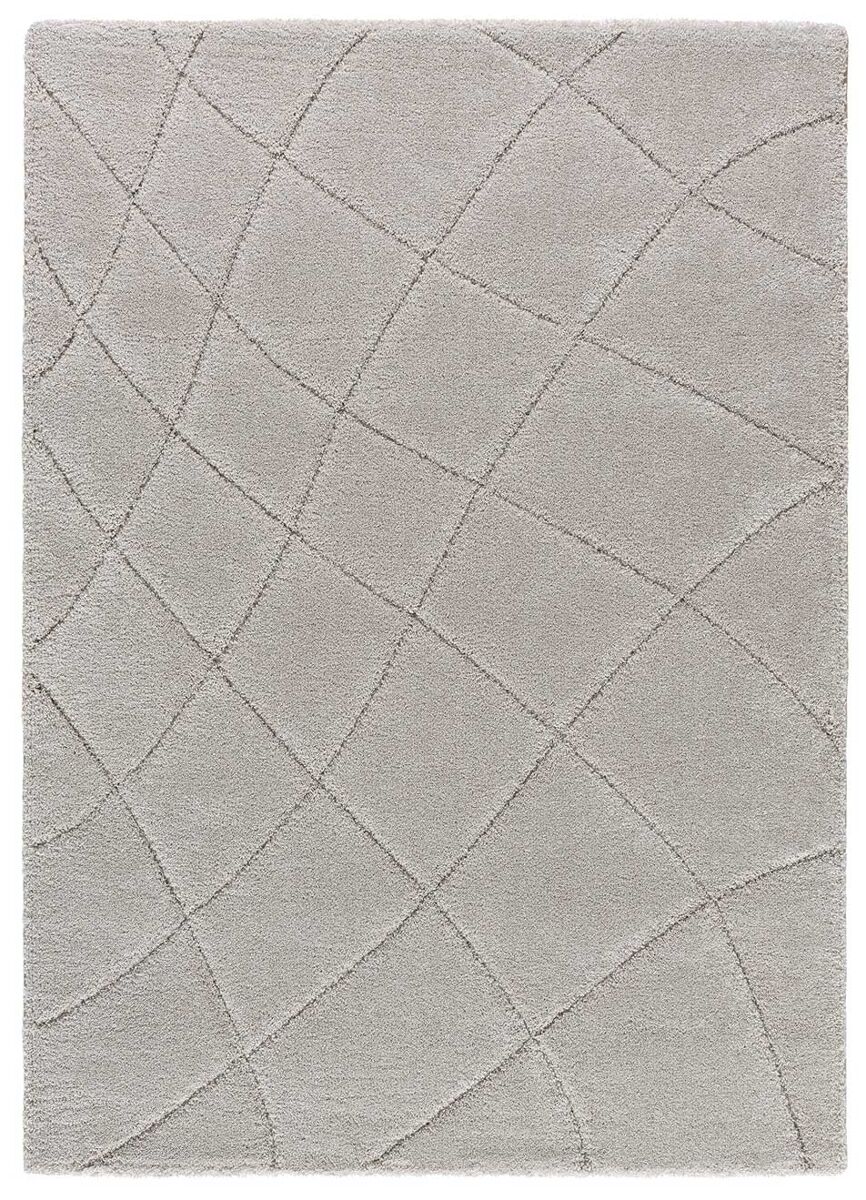 Alfombra de estilo escandinavo MOLIER - ATTICGO 80x150 Plateado