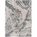 Alfombra abstracta efecto mármol con relieve AGATA - ATTICGO 80x150 Alfombra abstracta efecto mármol con relieve AGATA - ATTICGO 80x150 Gris