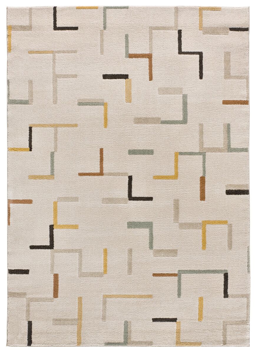 Alfombra de estilo escandinavo multicolor domus, 160x230 cm - atticgo