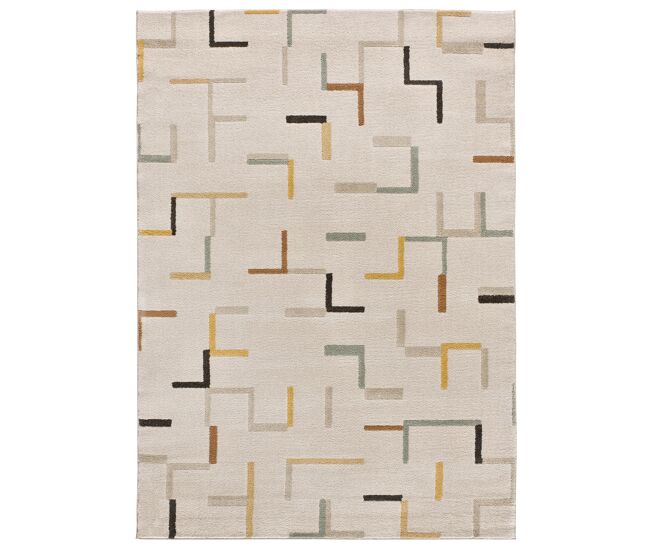 Alfombra de estilo escandinavo multicolor domus, 160x230 cm - atticgo