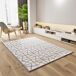 Alfombra geométrica con relieve FLORA - ATTICGO 160x230 Alfombra geométrica con relieve FLORA - ATTICGO 160x230 Plateado